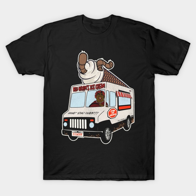 Big Worm's Ice Cream Truck T-Shirt by darklordpug